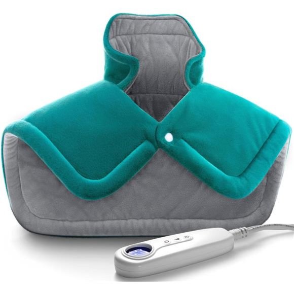 Heating Pad for Neck Shoulder & Back Pain Relief, Electric Weighted Heating Pad - Picture 1 of 7